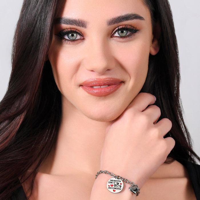 BRACCIALE DONNA IN ACCIAIO MAESTRA