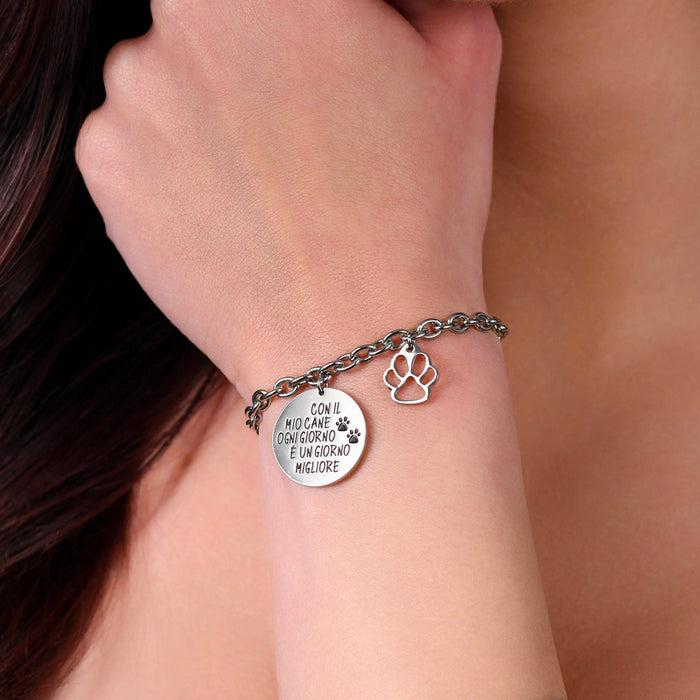 WOMEN'S STEEL DOG ​​BRACELET