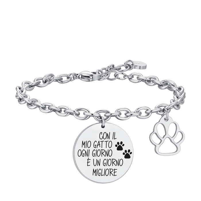 WOMEN'S STEEL CAT BRACELET
