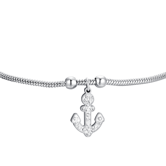 BRACCIALE DONNA IN ACCIAIO CON ANCORA