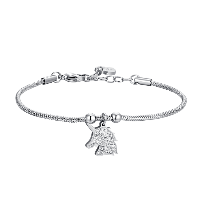 WOMEN'S STEEL BRACELET WITH UNICORN