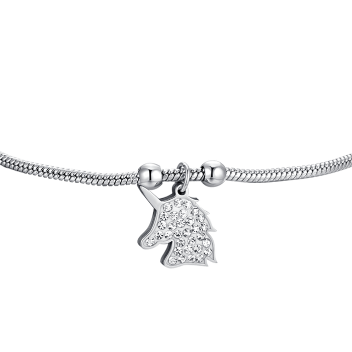 WOMEN'S STEEL BRACELET WITH UNICORN
