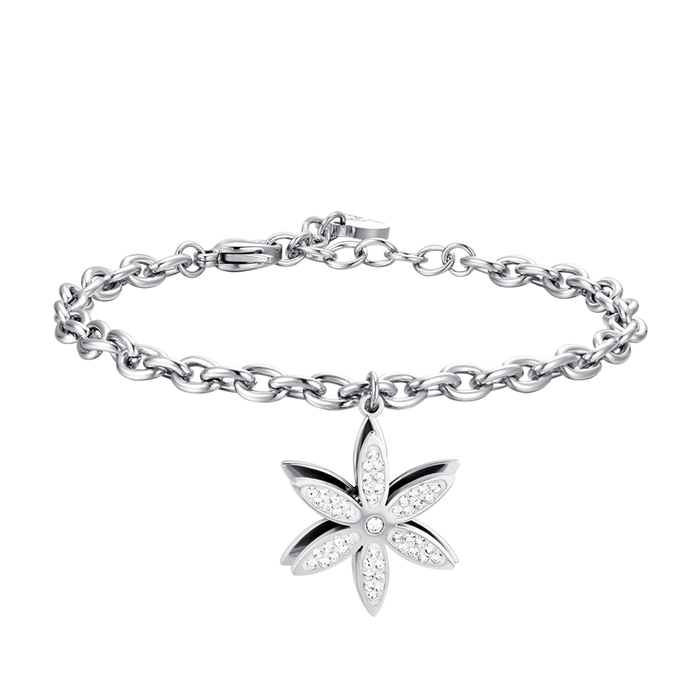 WOMEN'S STEEL BRACELET FLOWER OF LIFE ROTATING