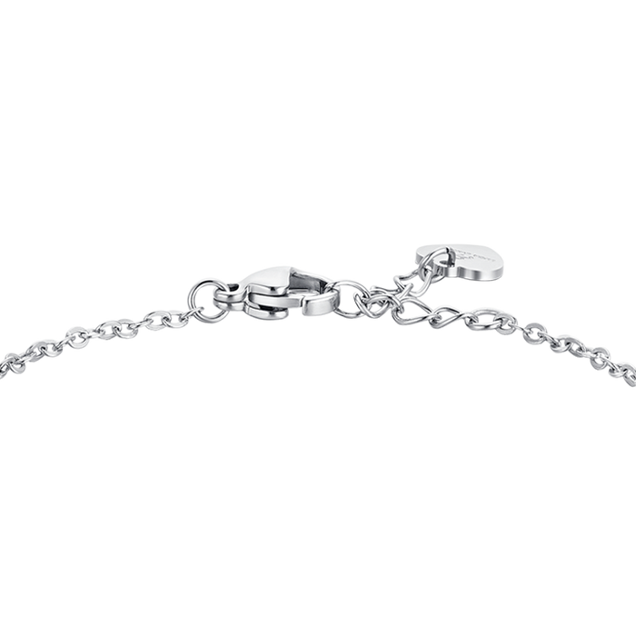BRACCIALE DONNA IN ACCIAIO QUADRIFGOLIO E CORNI