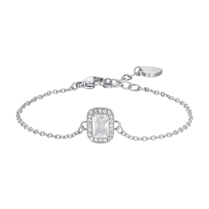 WOMEN'S BRACELET IN STEEL WITH CRYSTALS AND ZIRCON