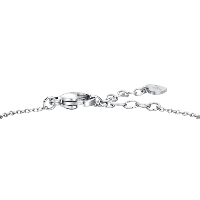 BRACCIALE DONNA IN ACCIAIO  CON CRISTALLO BIANCO