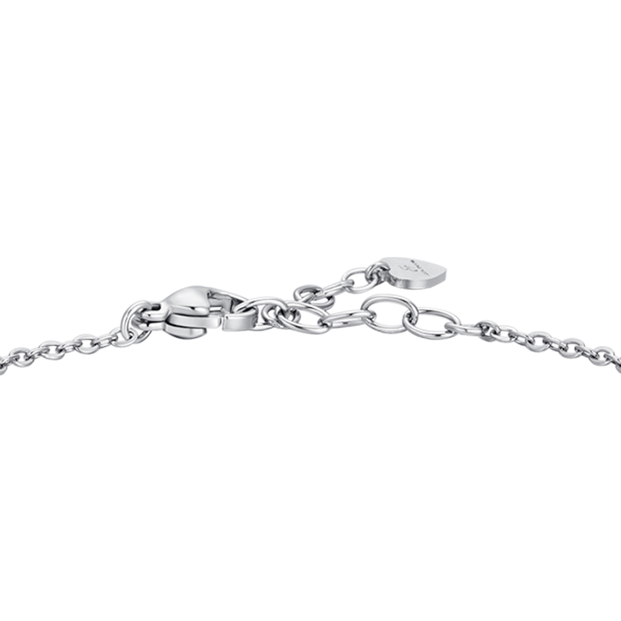 BRACCIALE DONNA IN ACCIAIO CON CRISTALLI BIANCHI