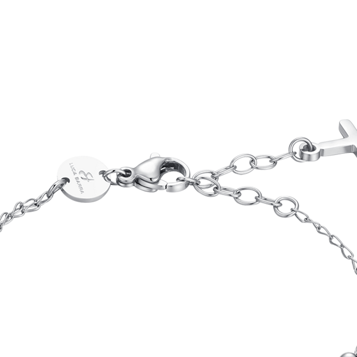 BRACCIALE DONNA ROSARIO IN ACCIAIO