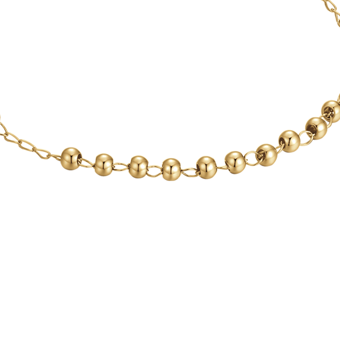 BRACCIALE DONNA ROSARIO IN ACCIAIO IP GOLD