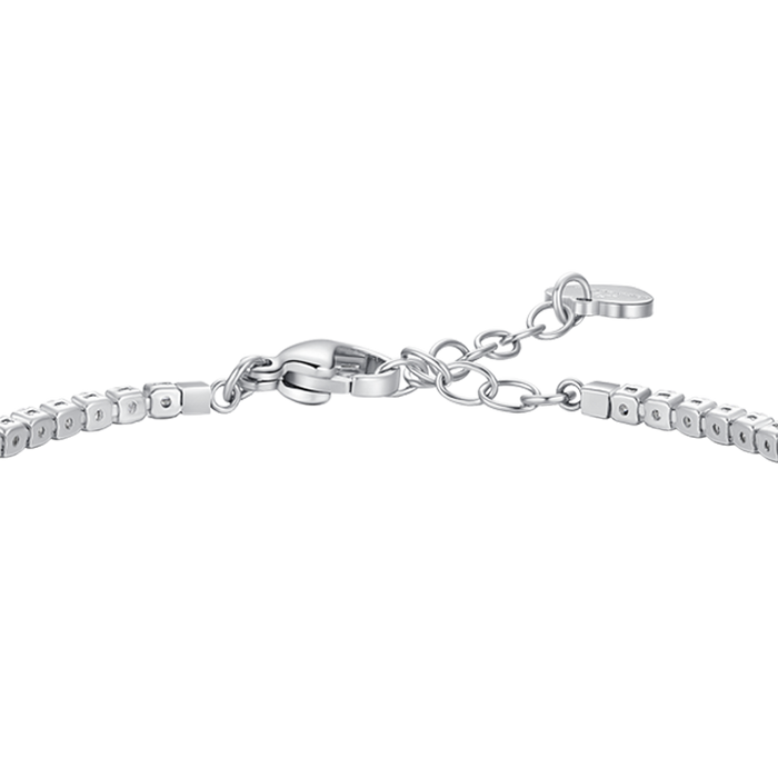 BRACCIALE TENNIS DONNA IN ACCIAIO CON STELLA E PUNTI LUCE CON ZIRCONI BIANCHI