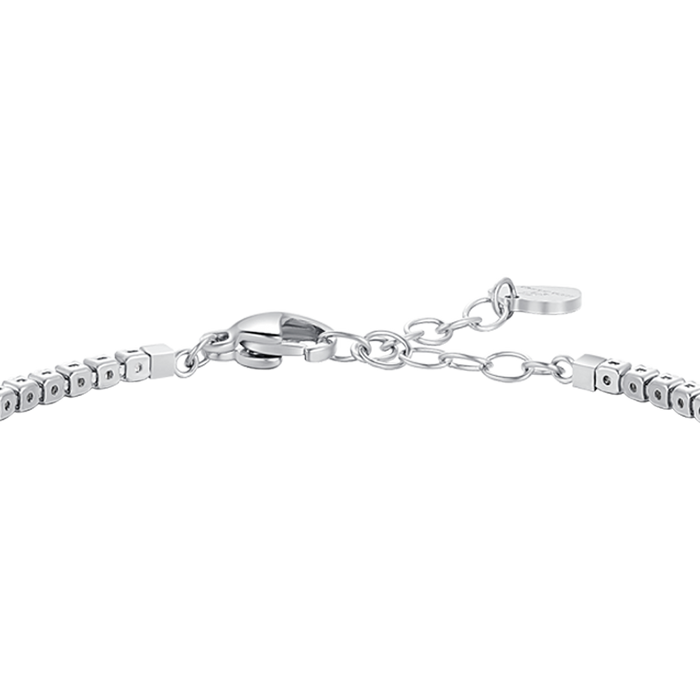 BRACCIALE TENNIS DONNA IN ACCIAIO CON ZIRCONI BLU