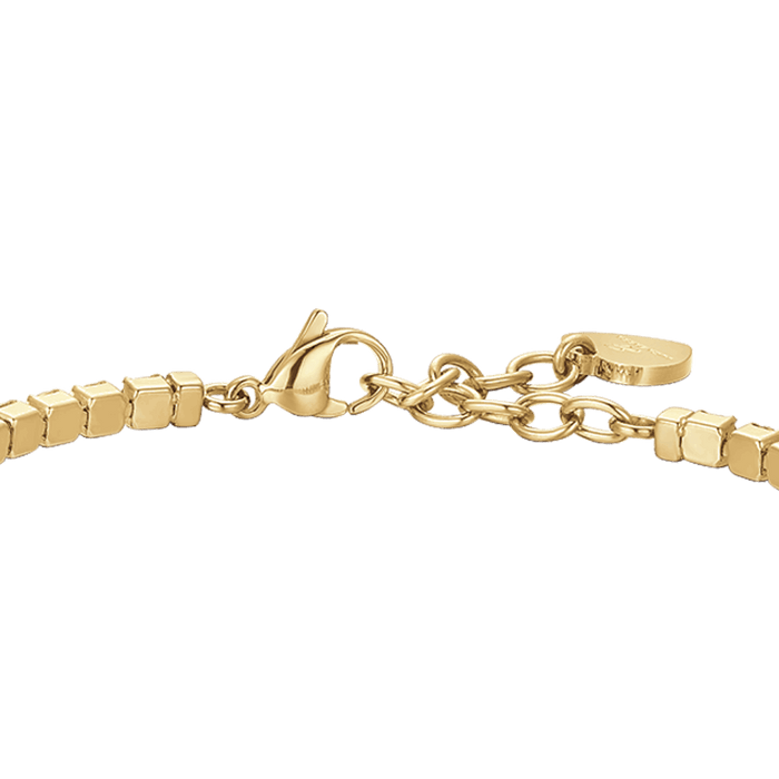 BRACCIALE DONNA TENNIS IN ACCIAIO IP GOLD CON CRISTALLI VIOLA