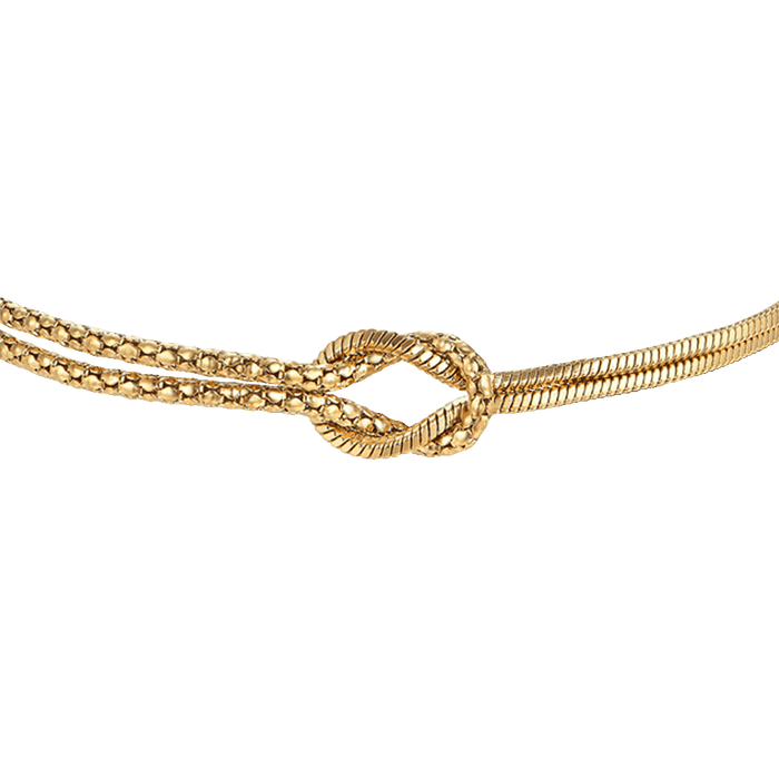 BRACCIALE DONNA IN ACCIAIO IP GOLD CON NODO