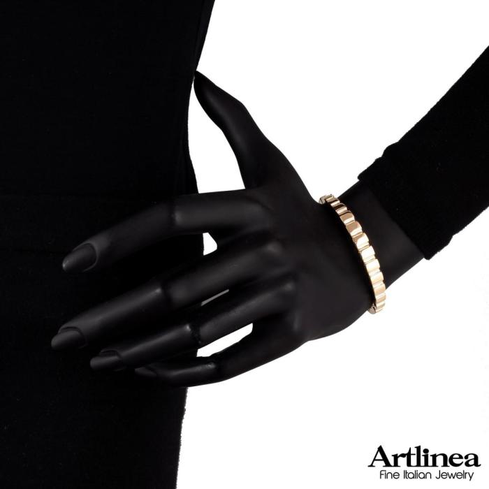Collier en or 18 carats avec finition polie jaune