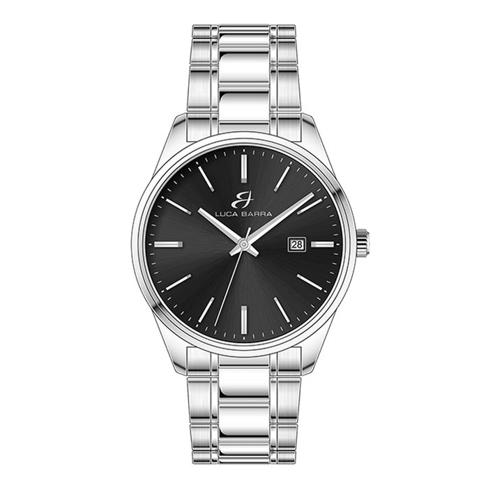 MEN'S STEEL WATCH BLACK DIAL