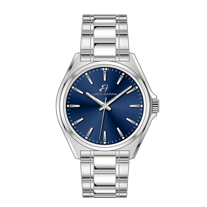 OROLOGIO UOMO IN ACCIAIO CON QUADRANTE BLU