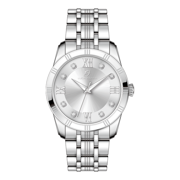 OROLOGIO DONNA IN ACCIAIO CON QUADRANTE BIANCO