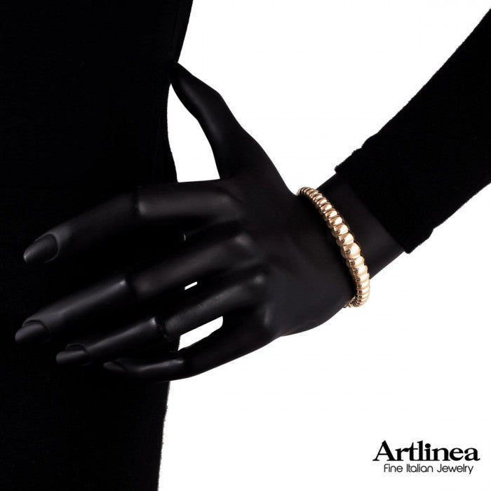 Bracciale in oro lucido 18kt