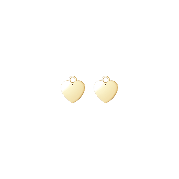 COPPIA DI CHARM CUORE IN ACCIAIO
