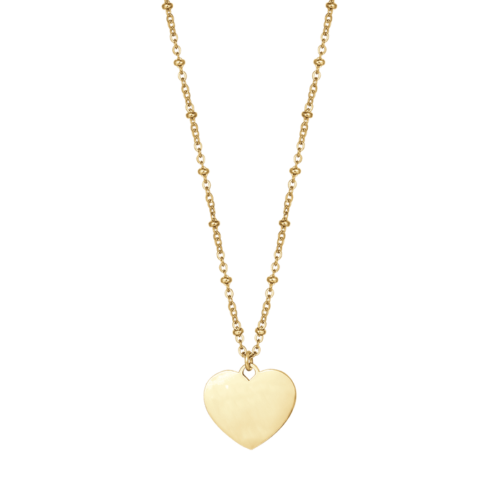 COLLANA DONNA PERSONALIZZATA IN ACCIAIO CON CUORE