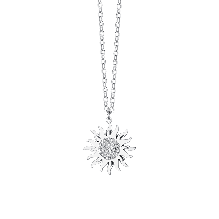 COLLANA DONNA IN ACCIAIO SOLE GIREVOLE