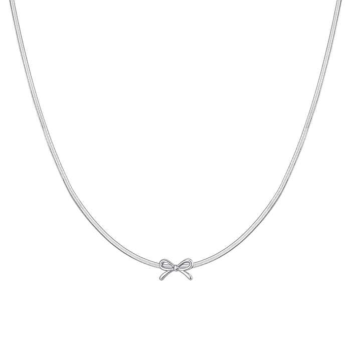 COLLIER NŒUD EN ACIER POUR FEMME