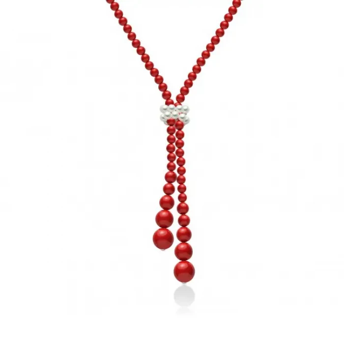 Girocollo pasta di corallo rosso