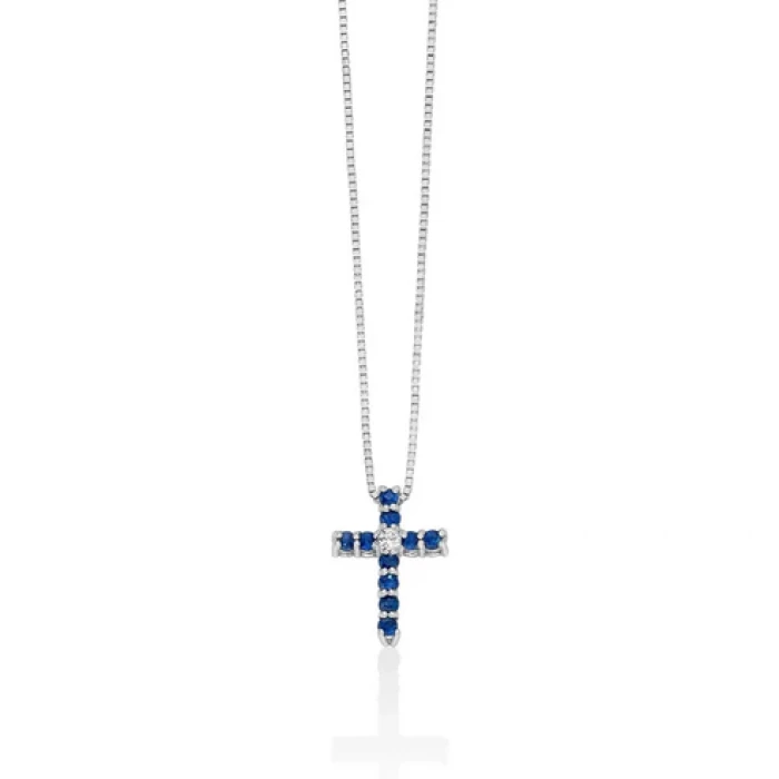 Collier ras du cou en croix