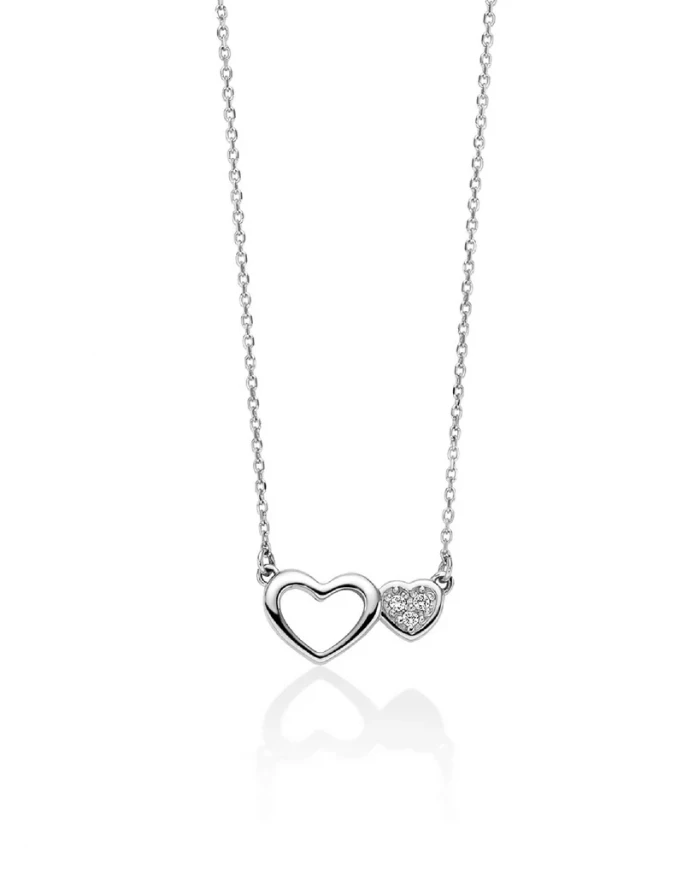 Collier ras du cou en forme de cœur