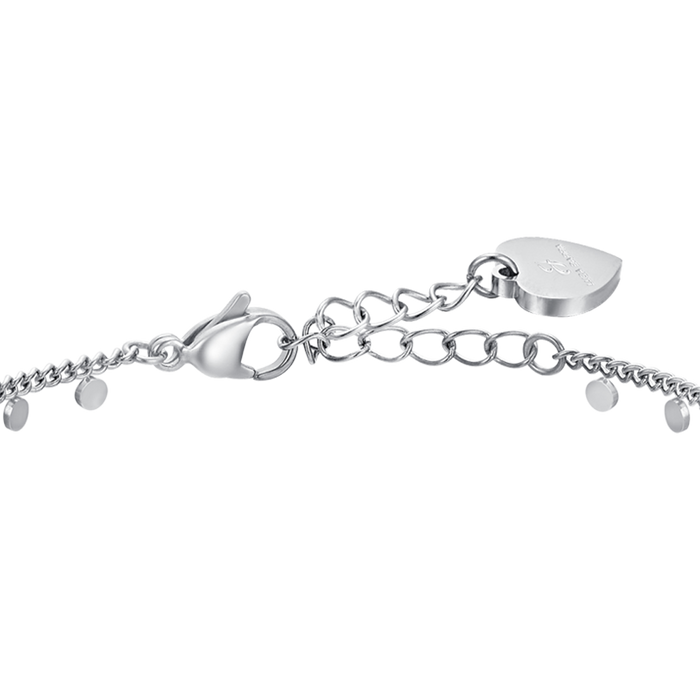 BRACELET DE CHEVILLE FEMME EN ACIER AVEC CERCLES