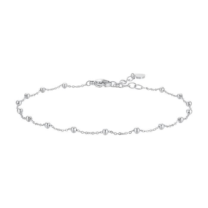 CAVIGLIERA DONNA IN ACCIAIO CON SFERE