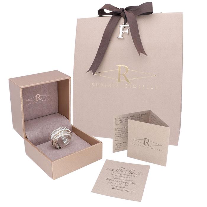 Filodellavita Carato 13 strands in 925 Silver and White Diamonds