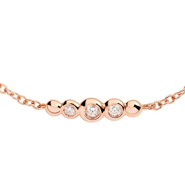 BRACCIALE BOLLICINE ORO ROSA & DIAMANTI