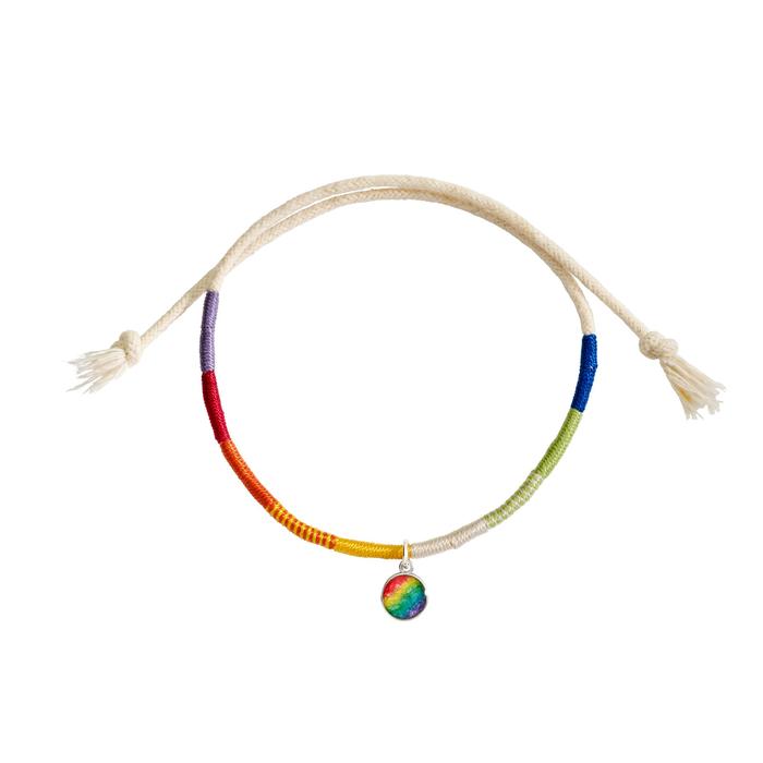 BRACCIALE LGBTQIA+ ARGENTO & SMALTO