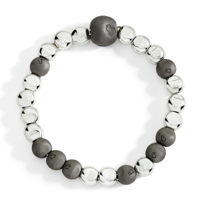 BRACCIALE PEPITA ARGENTO & TITANIO