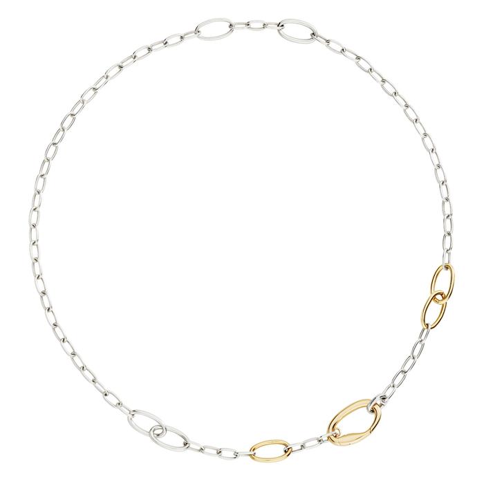COLLANA ESSENTIALS ARGENTO & ARGENTO DORATO