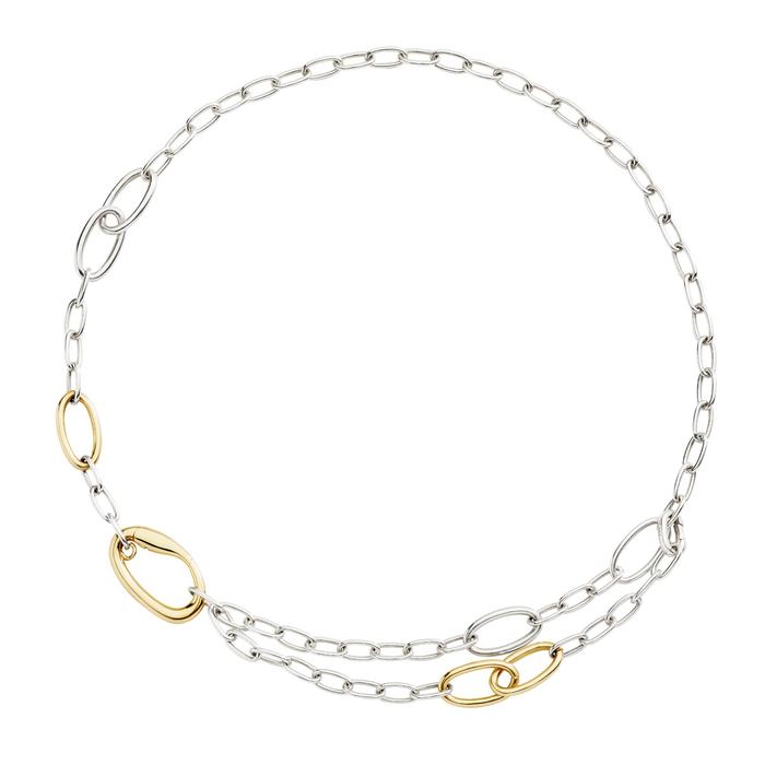COLLANA ESSENTIALS ARGENTO & ARGENTO DORATO