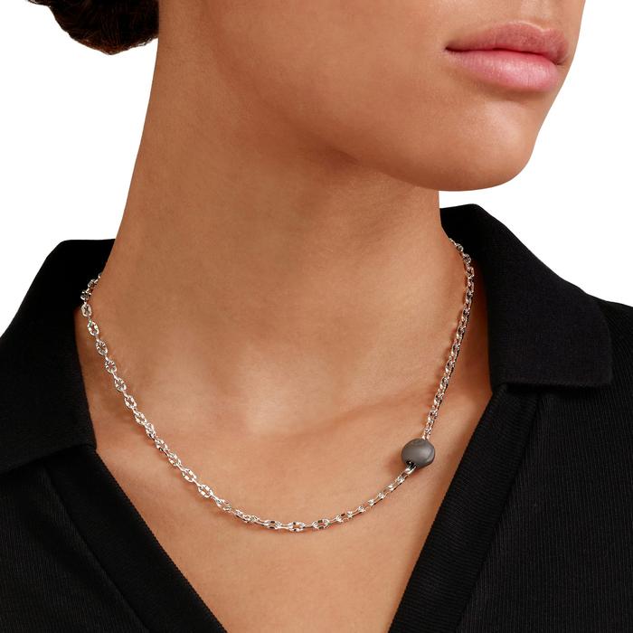 COLLANA PEPITA ARGENTO & TITANIO