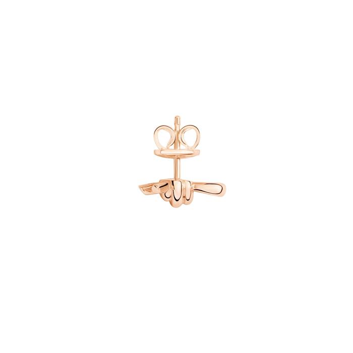 ORECCHINO STUD NODO ORO ROSA