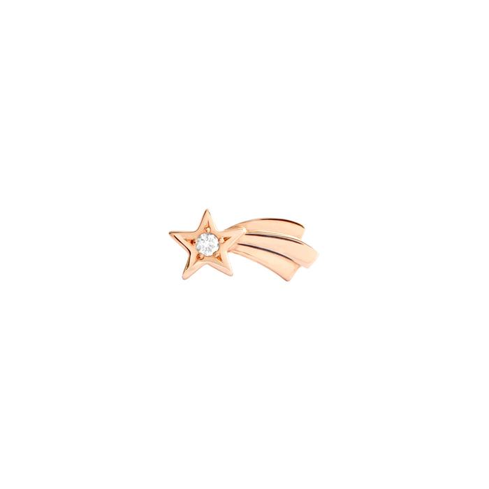 ORECCHINO STELLA COMETA ORO ROSA & DIAMANTE