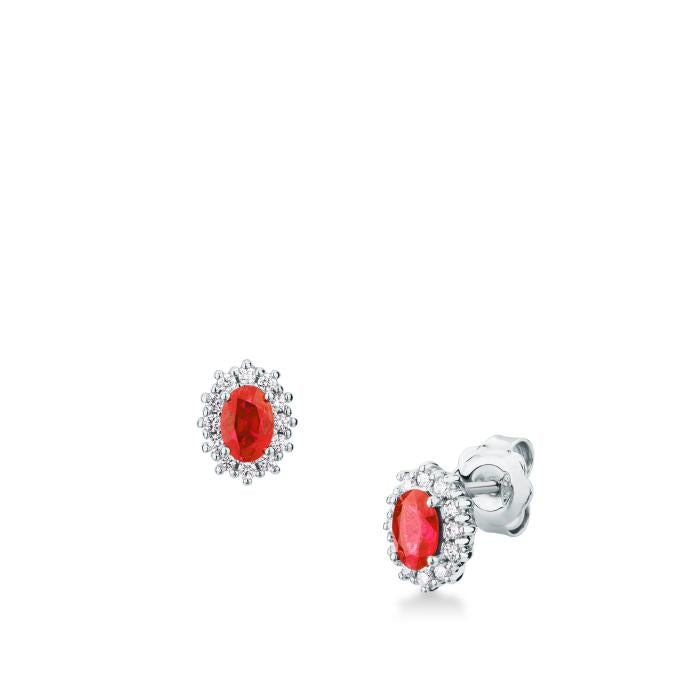 ORECCHINI RUBINO E BR