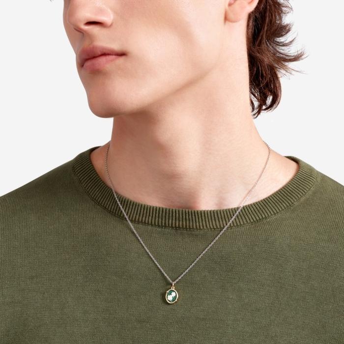 PENDENTIF CAMÉE TRÈFLE À QUATRE FEUILLES