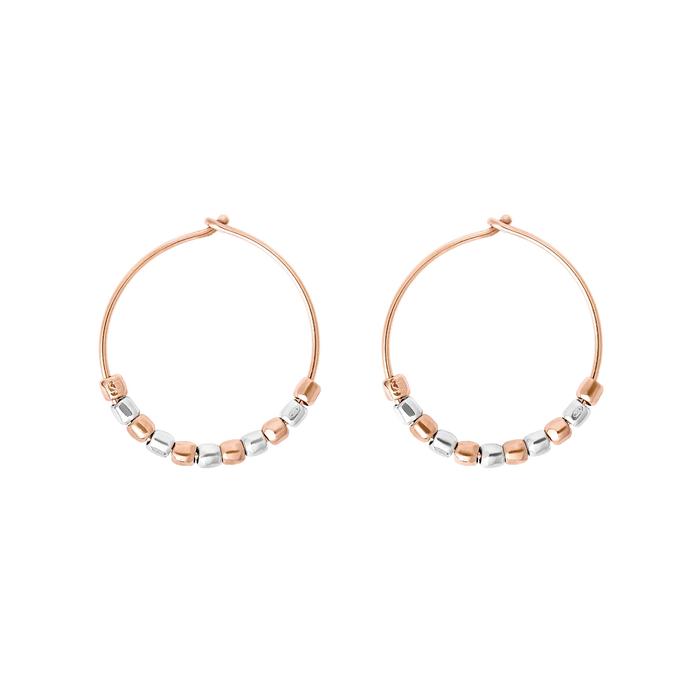 Orecchini hoop mini granelli