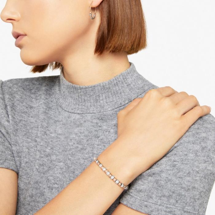 Mini grain hoop earrings