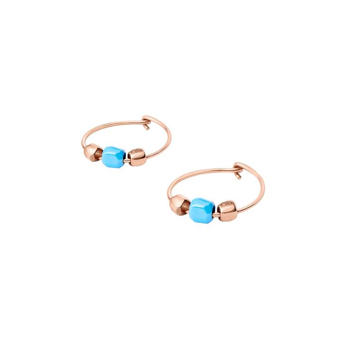 Orecchini hoop  mini granelli