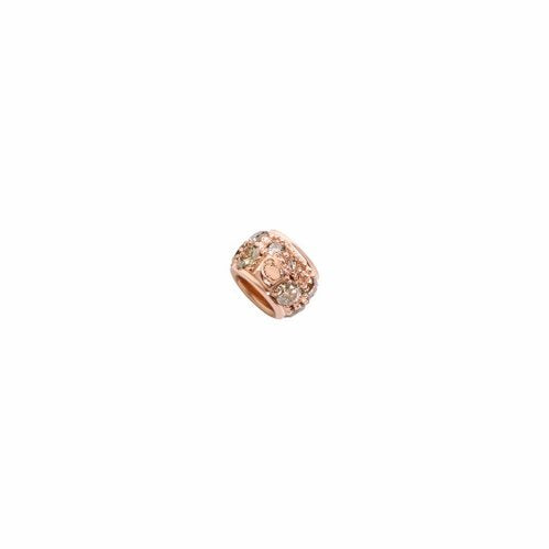COMPONENTE RONDELLE ORO ROSA & DIAMANTI BROWN