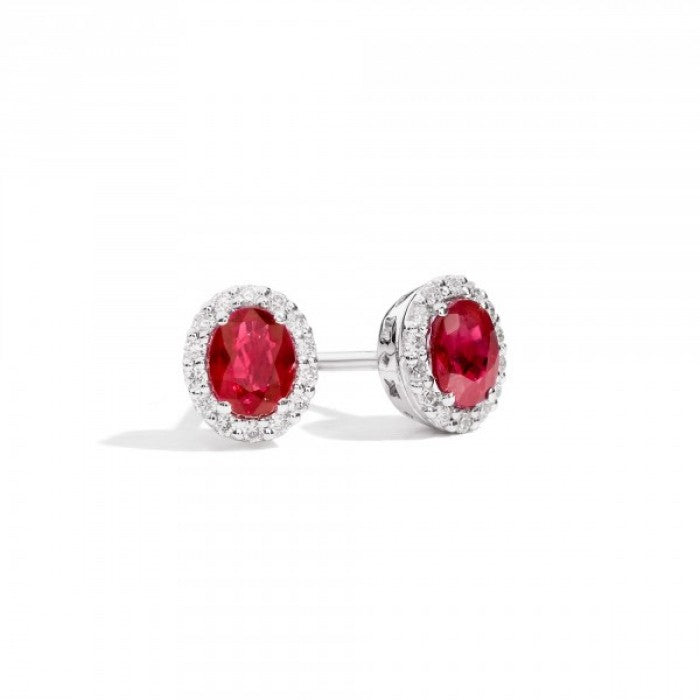 Boucles d'oreilles iris rubis 0,64 br 0,14