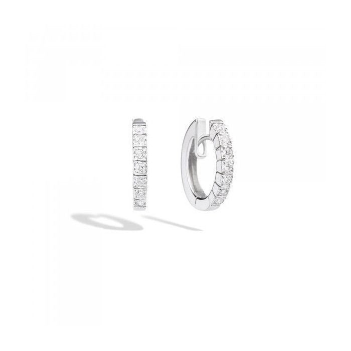 Boucles d'oreilles créoles Face Cube br 0,17