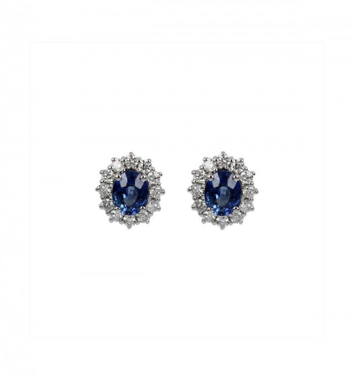 Boucles d'oreilles Camélia Saphir 0,92 br 0,29