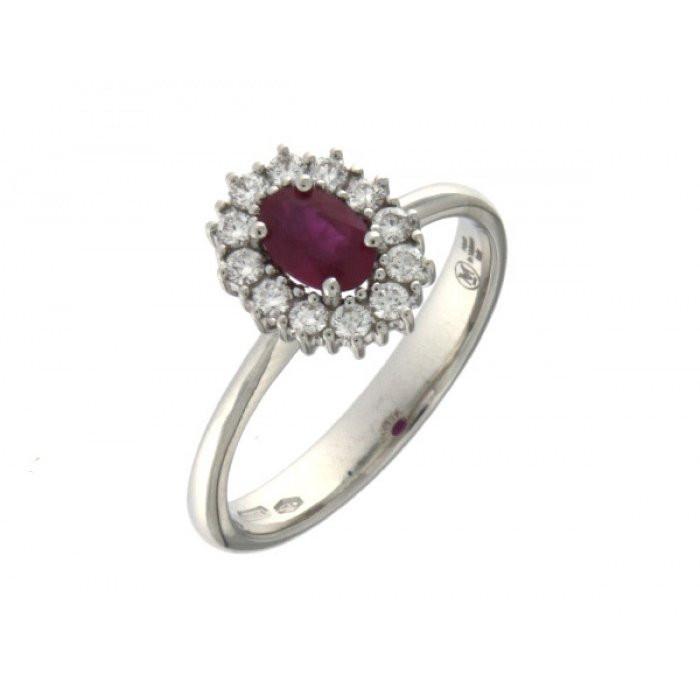 Anello rubino e br